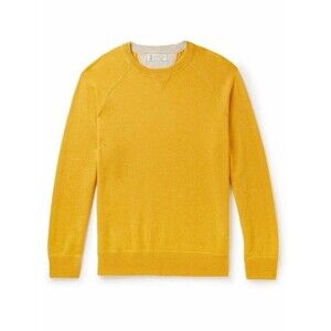 Brunello Cucinelli Men’s Cashmere Sweater Yellow Size IT 50 US 38